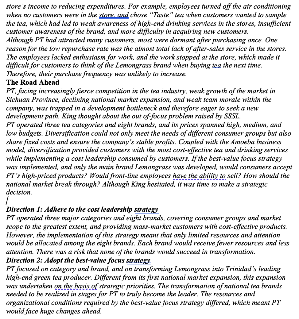entire tea market. The top 100 brands together accounted for less than