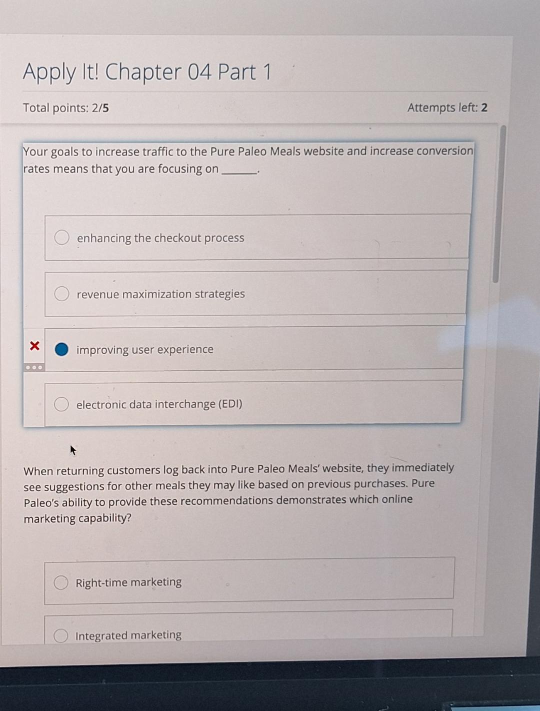  Apply It! Chapter 04 Part 1 Total points: 25 Attempts left: