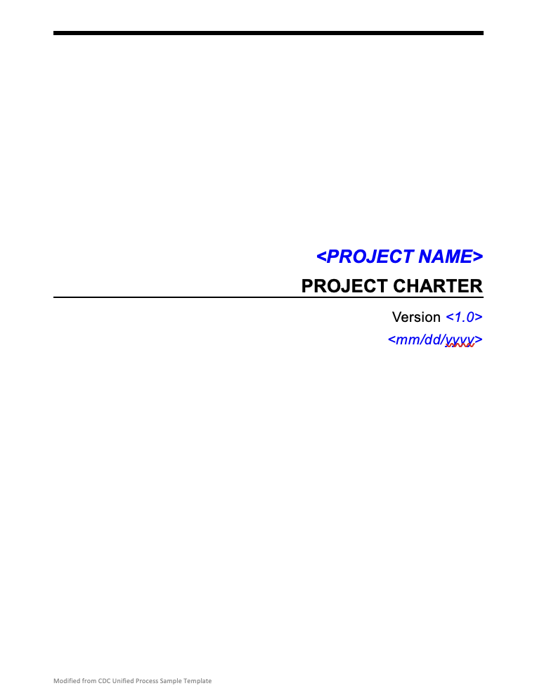  DETAILS: This assignment is to develop a Project Charter for the