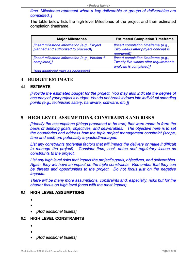 authorizing document. Often, you are working with vague, high-level information and need