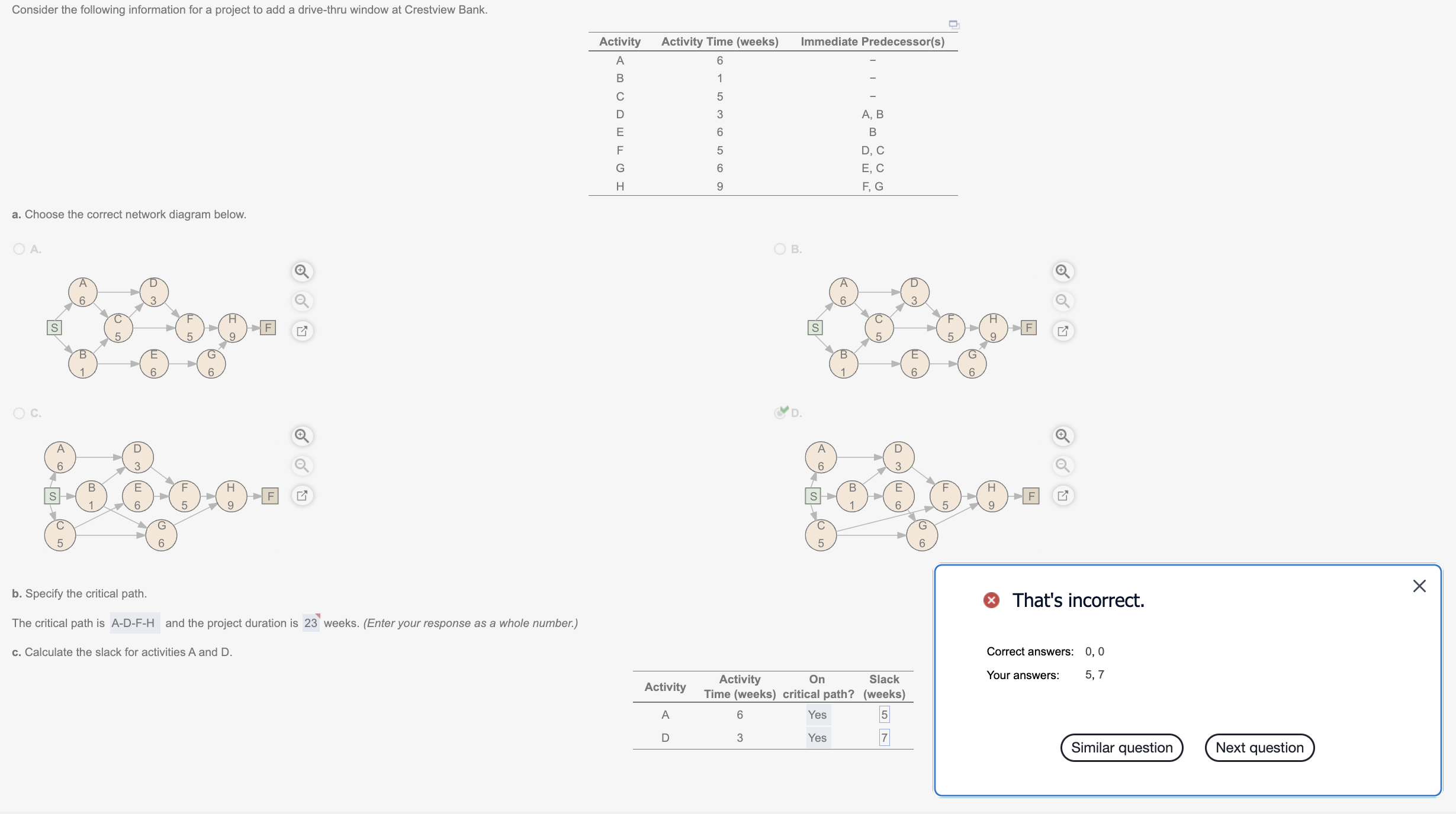 Do NOT solve this problem below. Same questions different data (This is