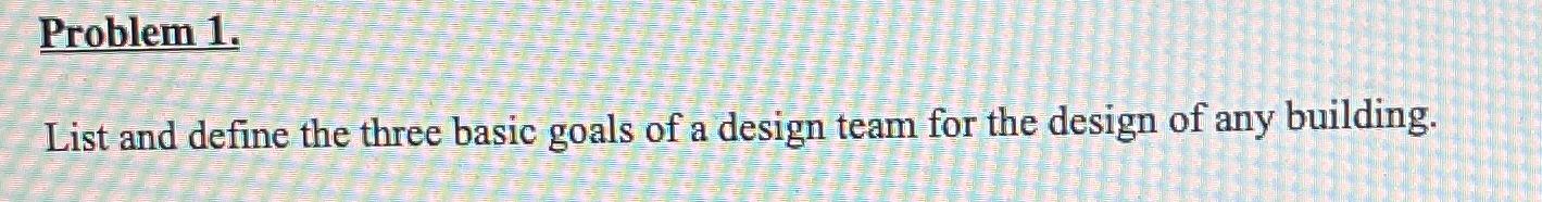  Problem 1. List and define the three basic goals of a