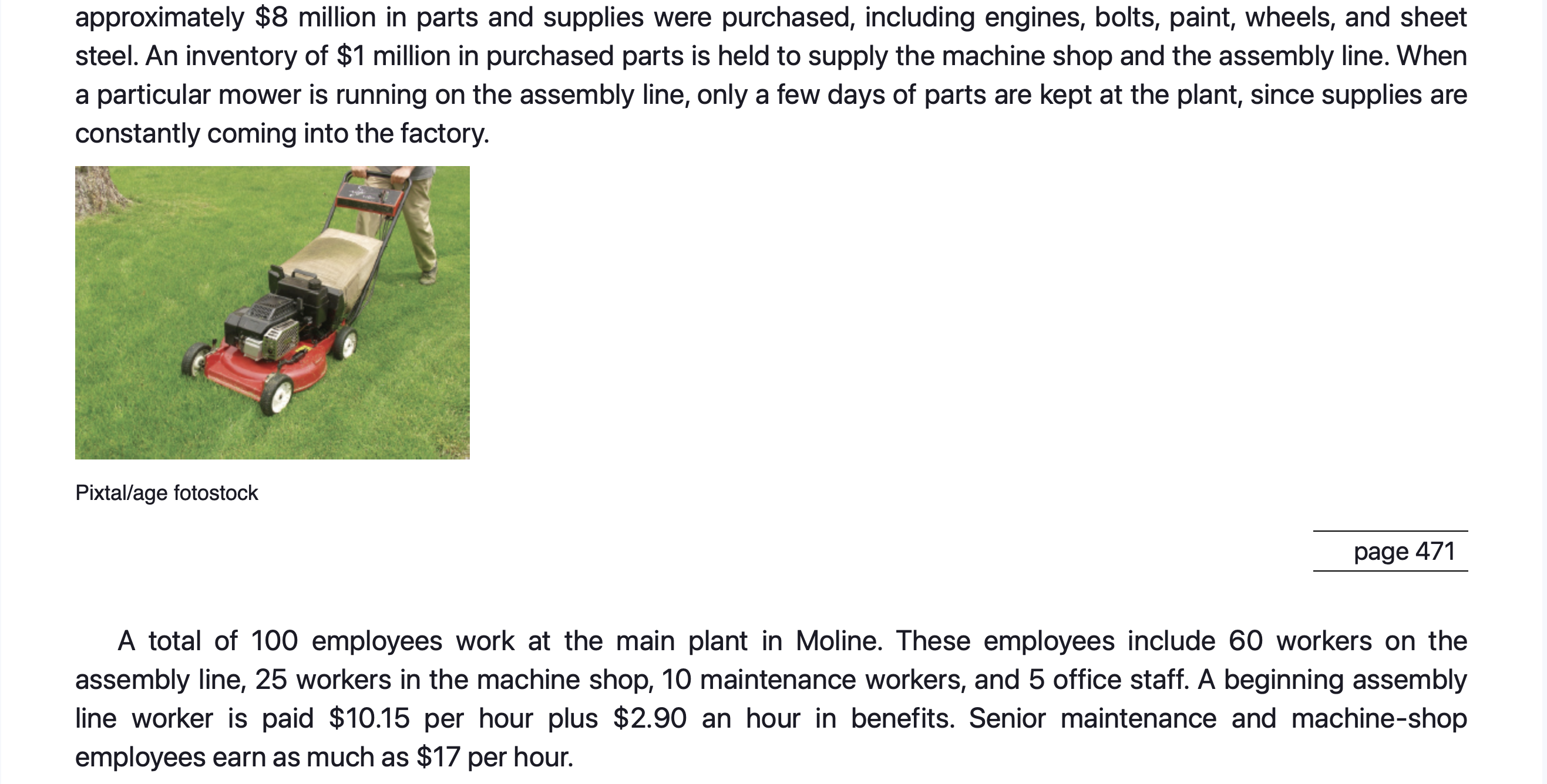 marketing manager for Lawn King, looked over the beautiful countryside as he