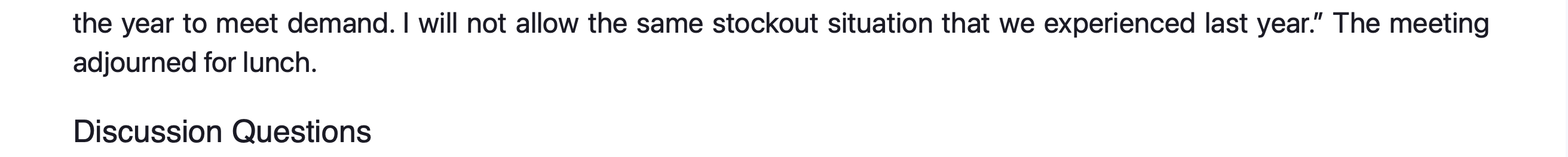 begin. Others in attendance at the meeting were James Fairday, plant manager;