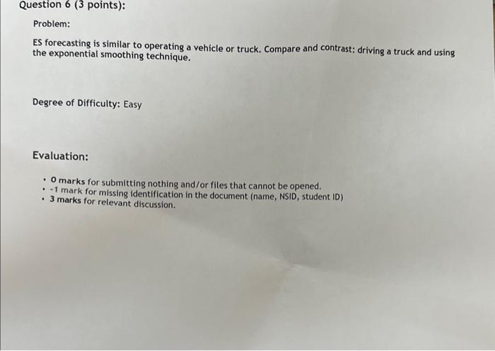 case). Degree of Difficulty: Easy Evaluation: - O marks for Nothing submitted,