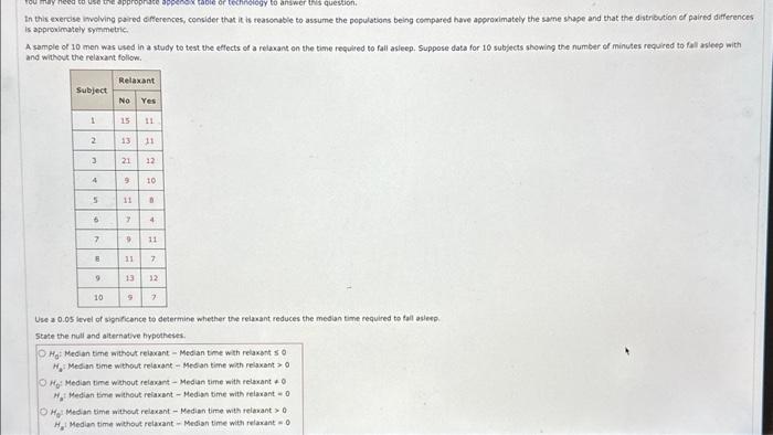  th this exercise itwolving pared drferences, consider than it is reasonabie