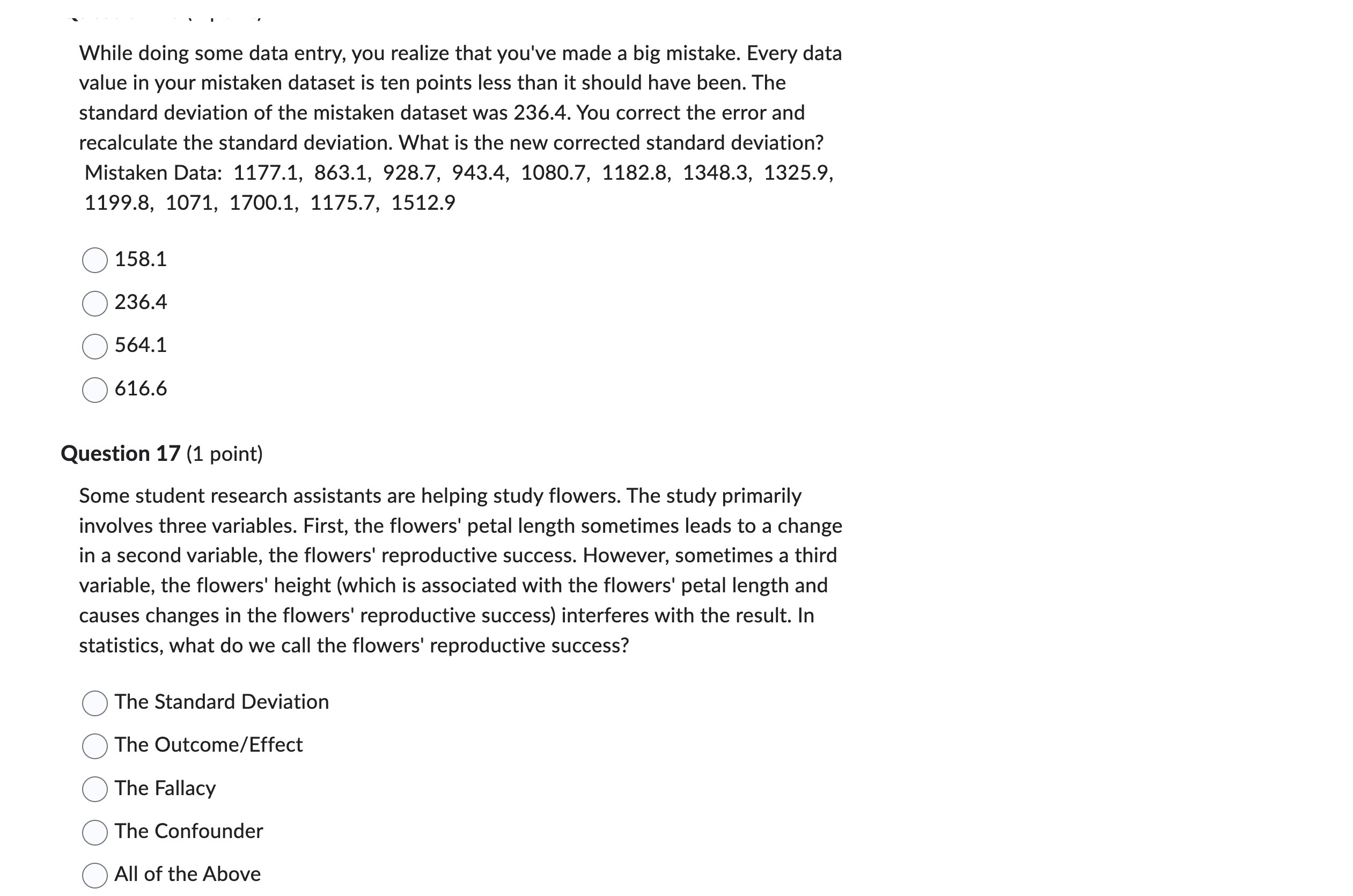  While doing some data entry, you realize that you've made a
