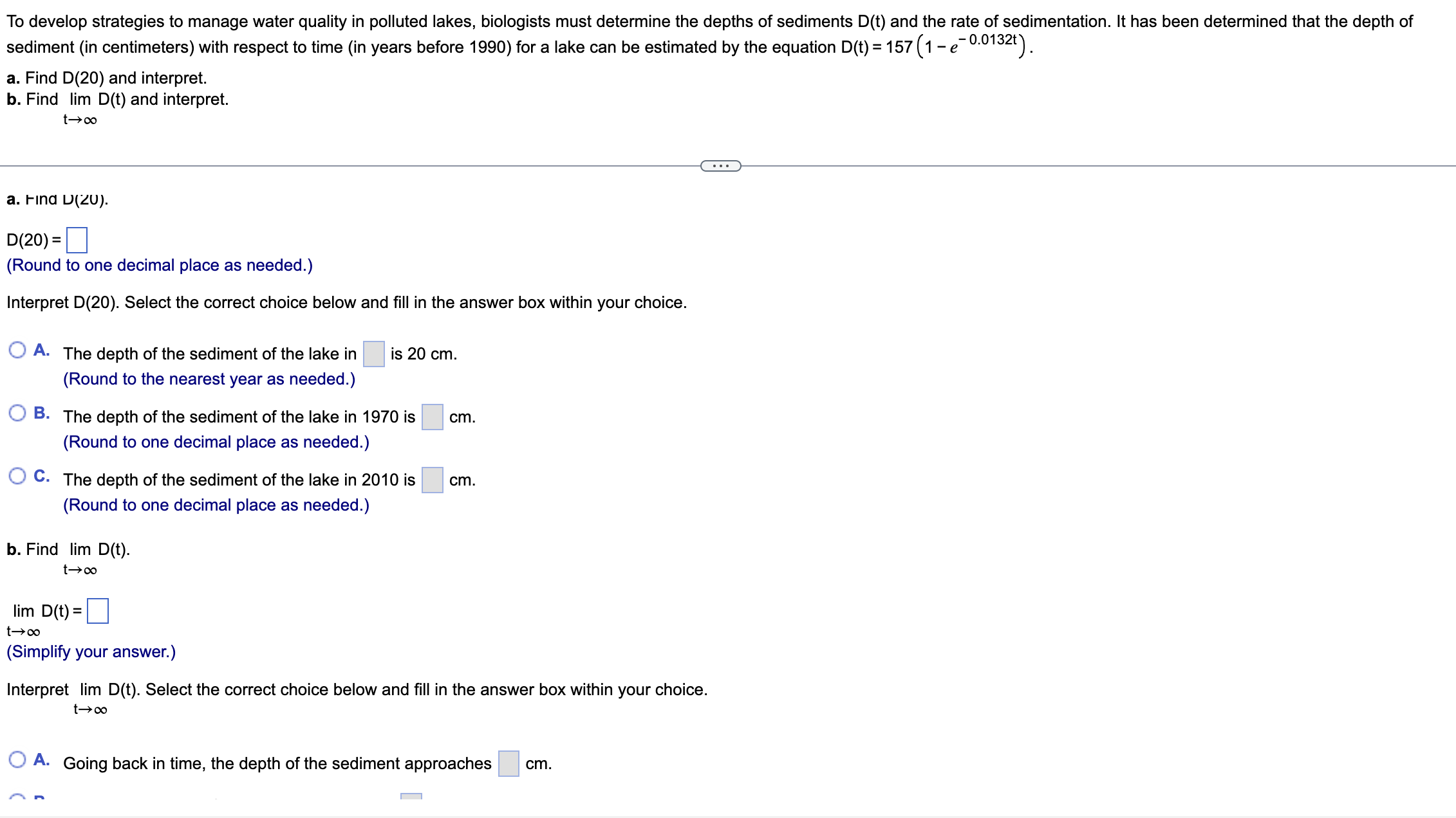is discontinuous. 6 if x 1 (a) Choose the correct graph of