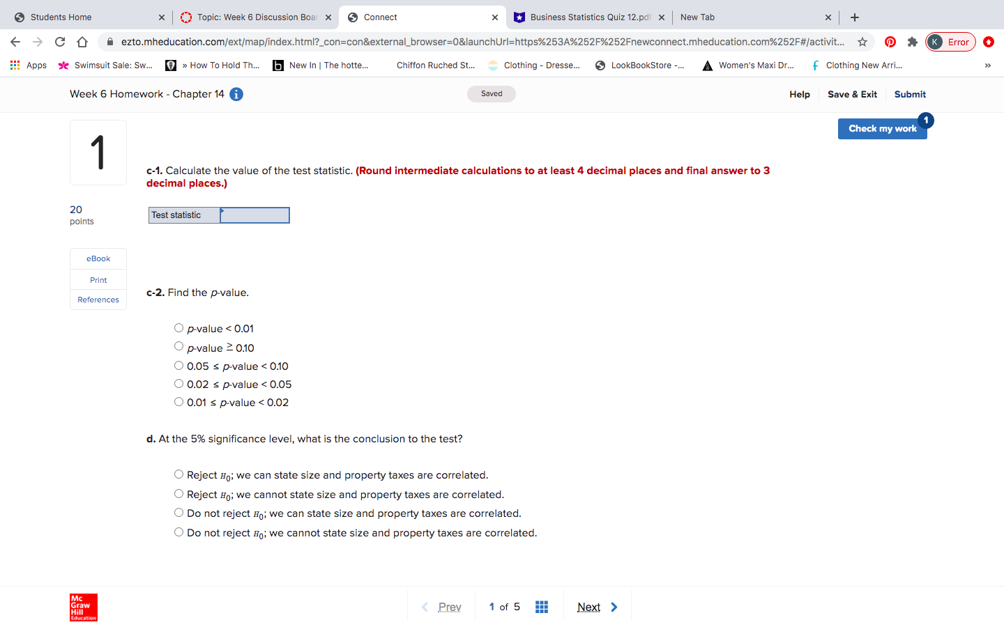 what is the conclusion of the test? 1 Ch14_Q09_V16_Data File Q .