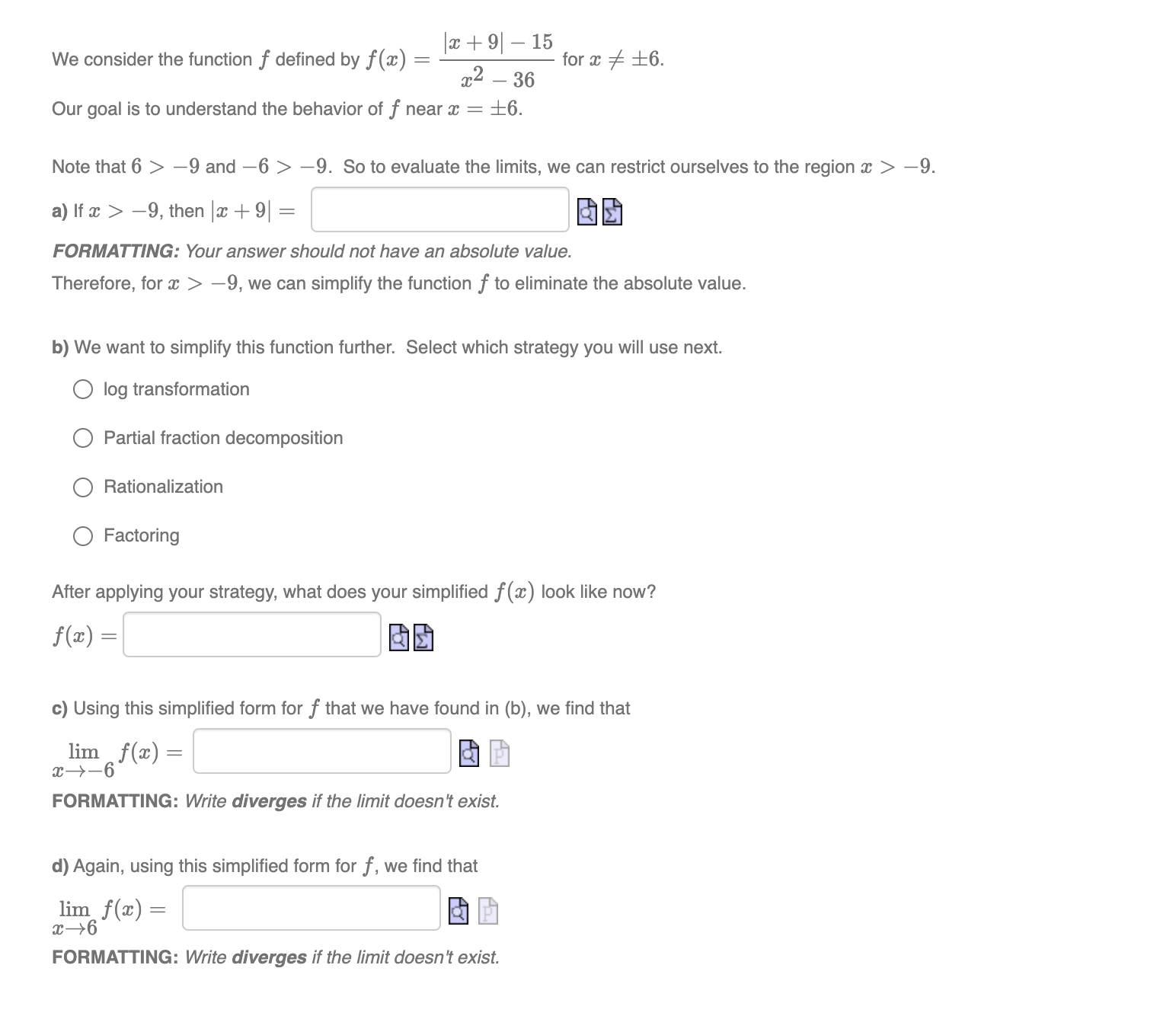  We consider the function f defined by f (x) = [*