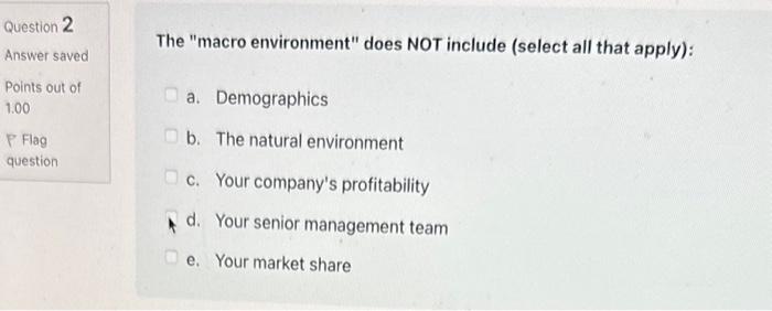 does not need to focus on the current environment Not yet answered