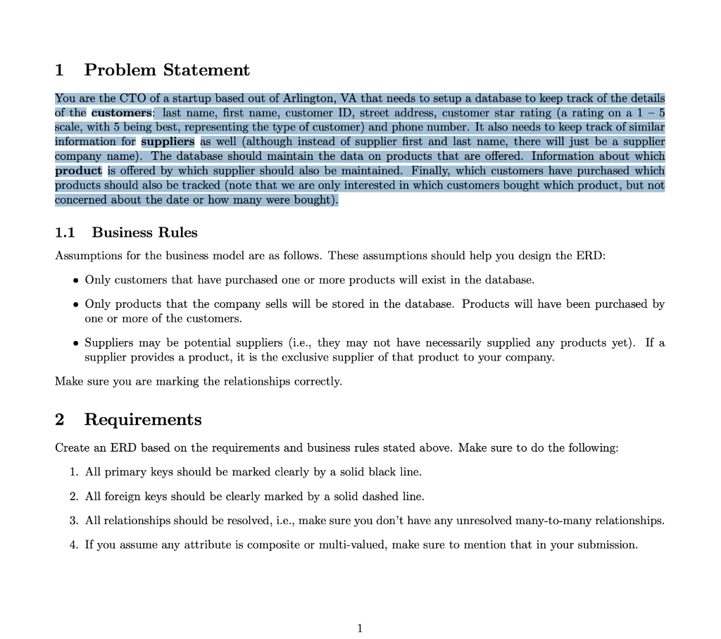 Problem Statement You are the CTO of a startup based out of