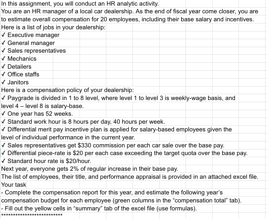 the instructions are listed below of any missing information needed! just figure