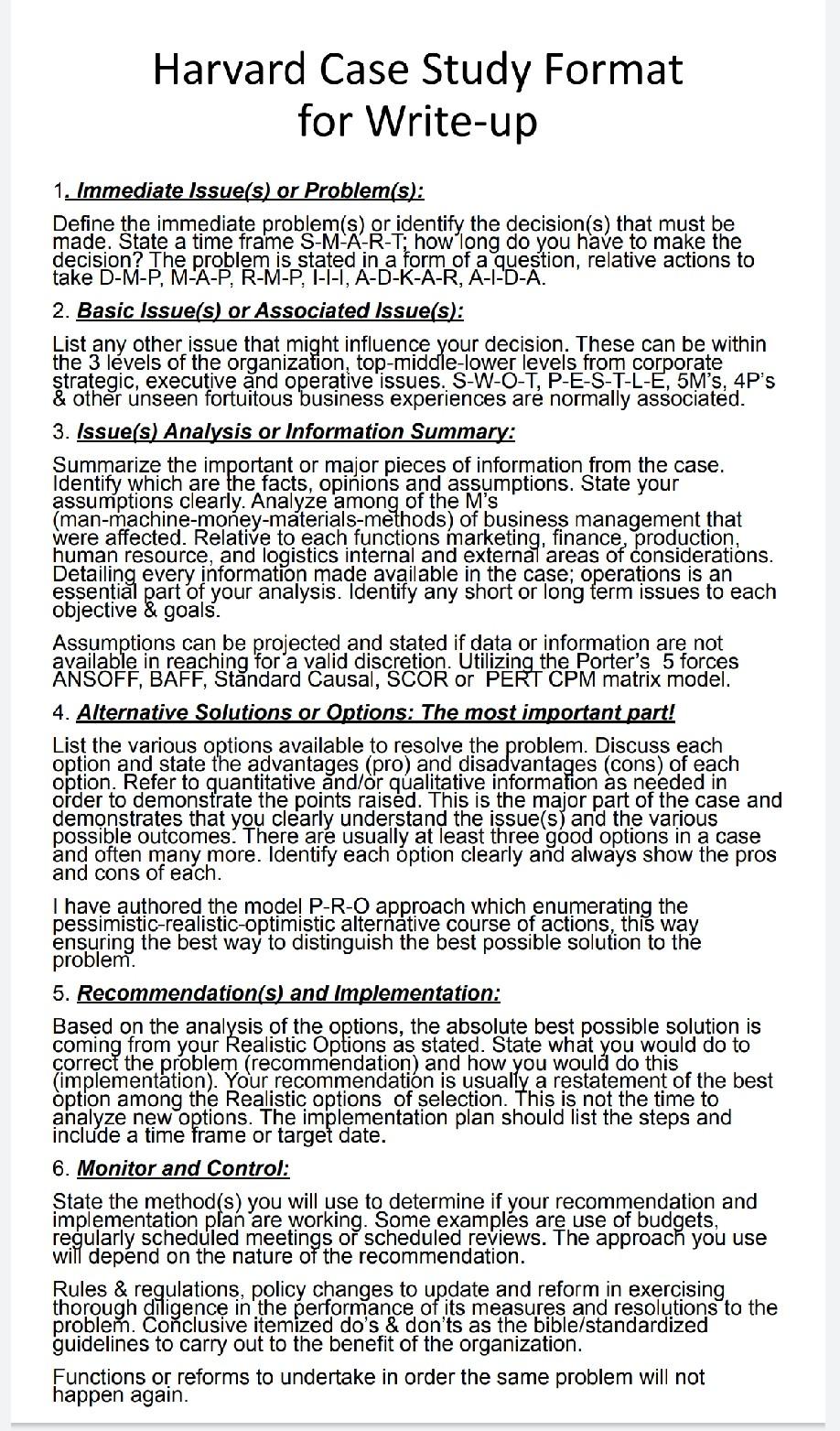 format for write up from my case study International financial crises... thank