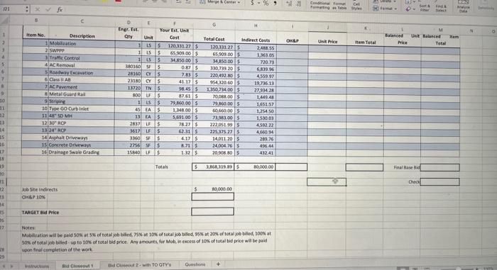 Please help me fill in the blanks on these spreadsheet and answer
