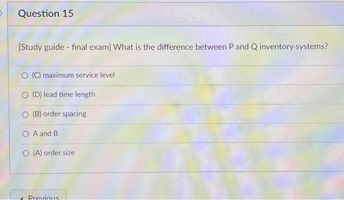  [Study guide - final exam] What is the difference between P