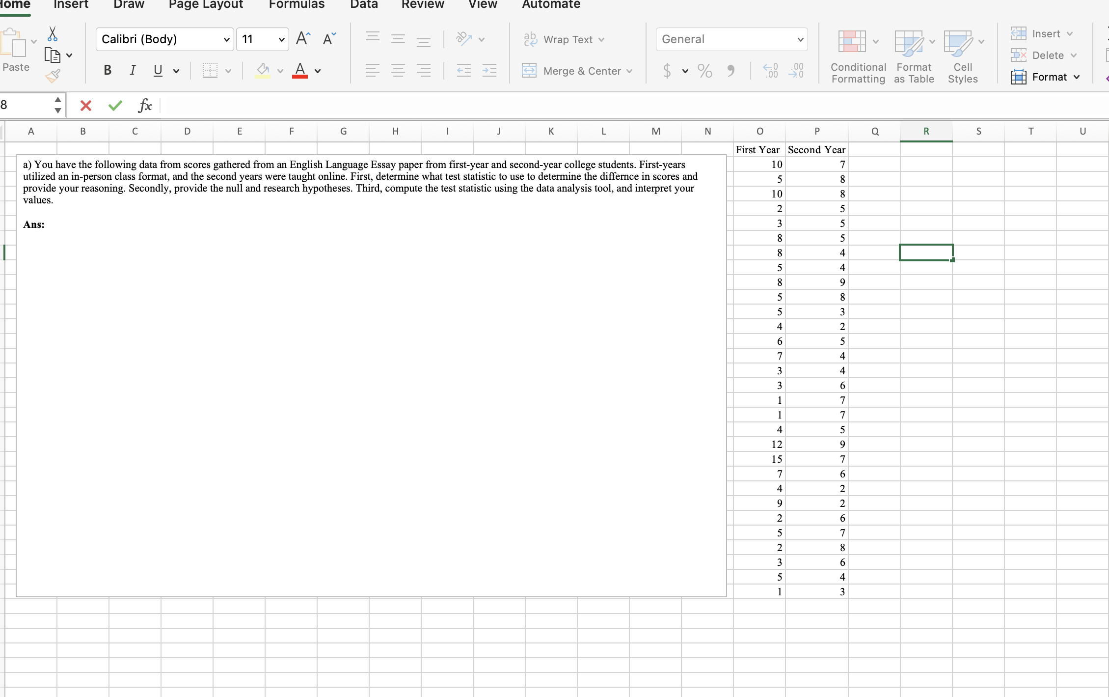 Styles Format v Filt 14 X V fx A B C D