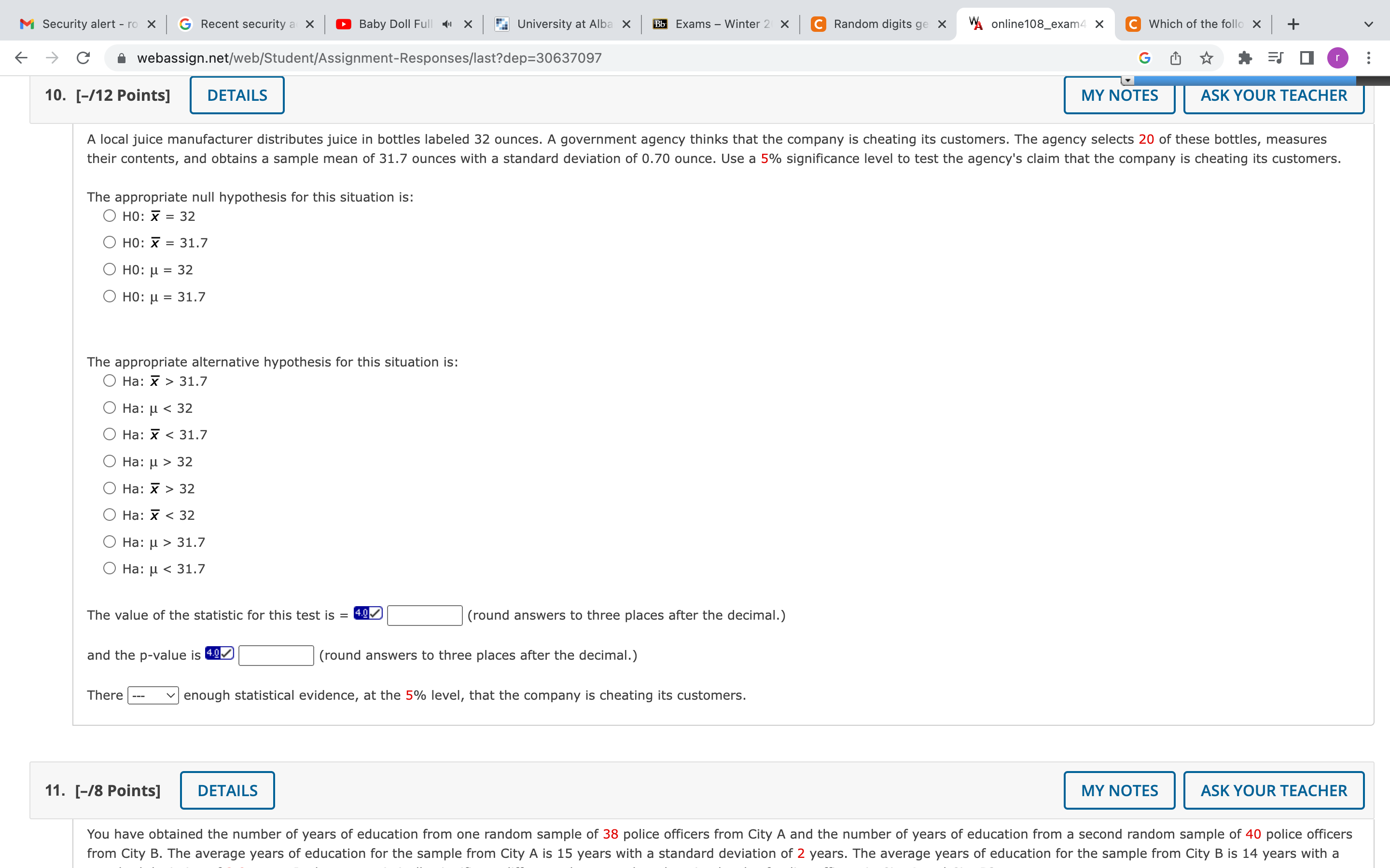  M Security alert - ro X G Recent security a X
