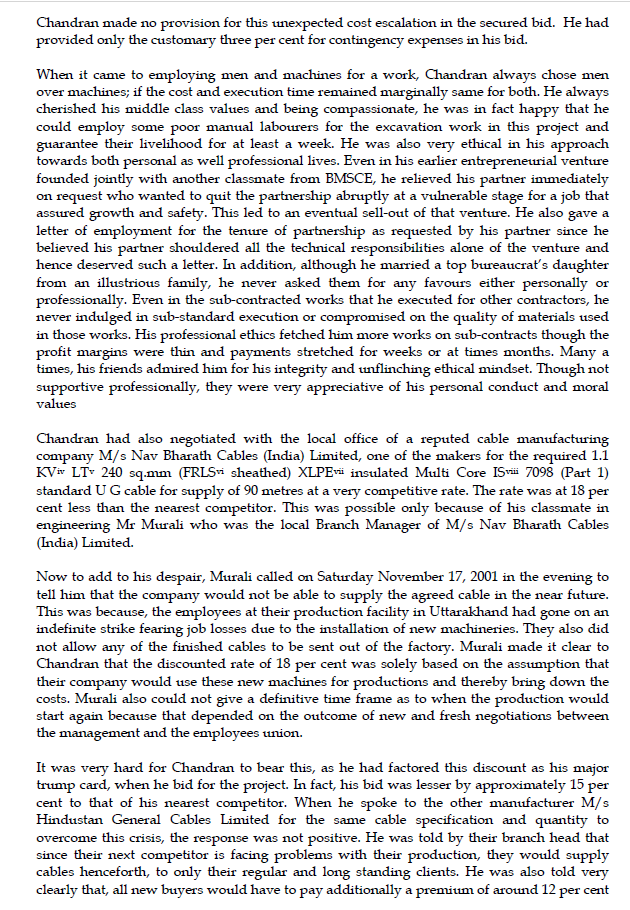 a contractor and what is expected from the client. (b) A clear