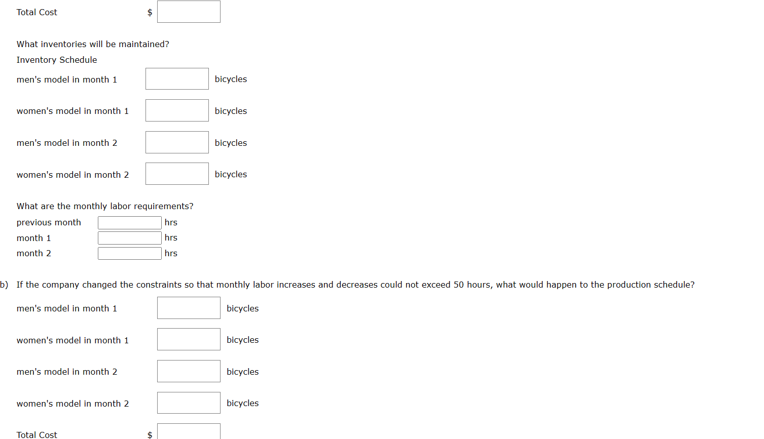 150 women's models to be shipped during the second month. Additional data