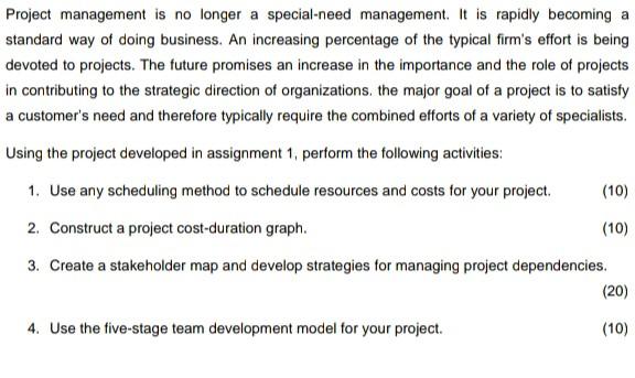 please explain with rough examples.how to go about it Project management
