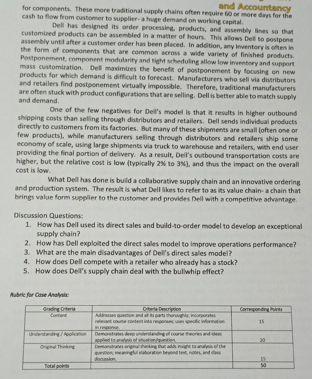 insights, understanding and analysis of the case with the guide questions provided