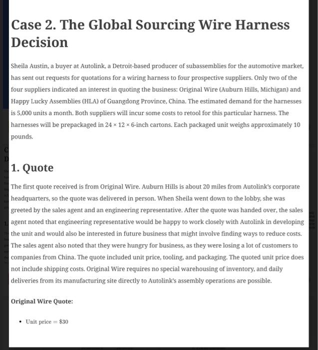 I highlighted. I have included the case study. Thank you! I. Introduction: