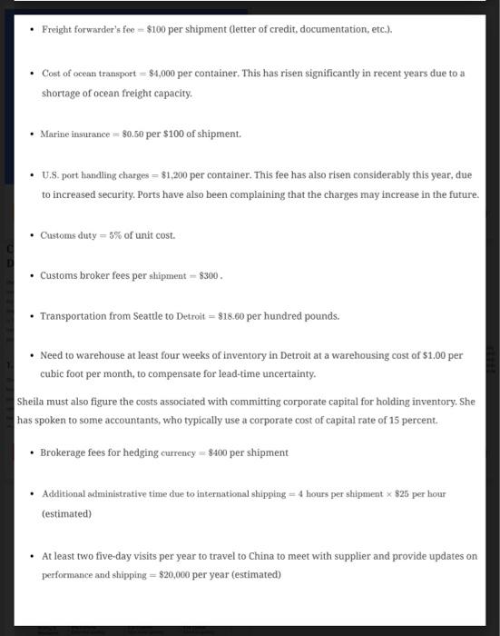 Cause of the Problem a. Identify and list relevant case facts b.