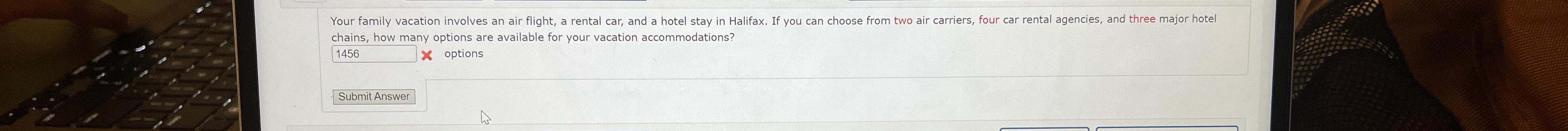  chains, how many options are available for your vacation accommodations? 