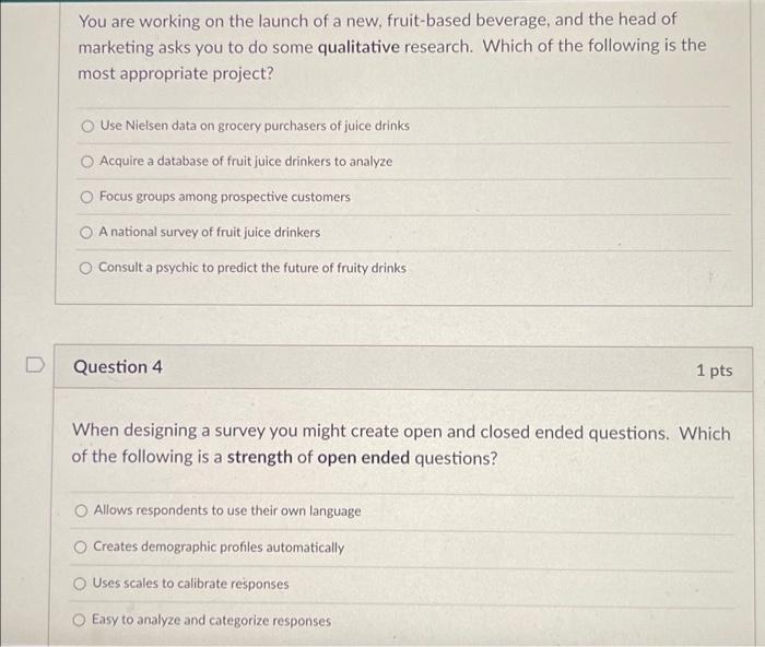  ANSWER BOTH QUESTIONS PLEASE You are working on the launch of