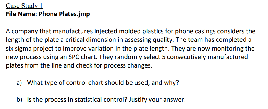 I need help with this Lean Six Sigma question: Below is the