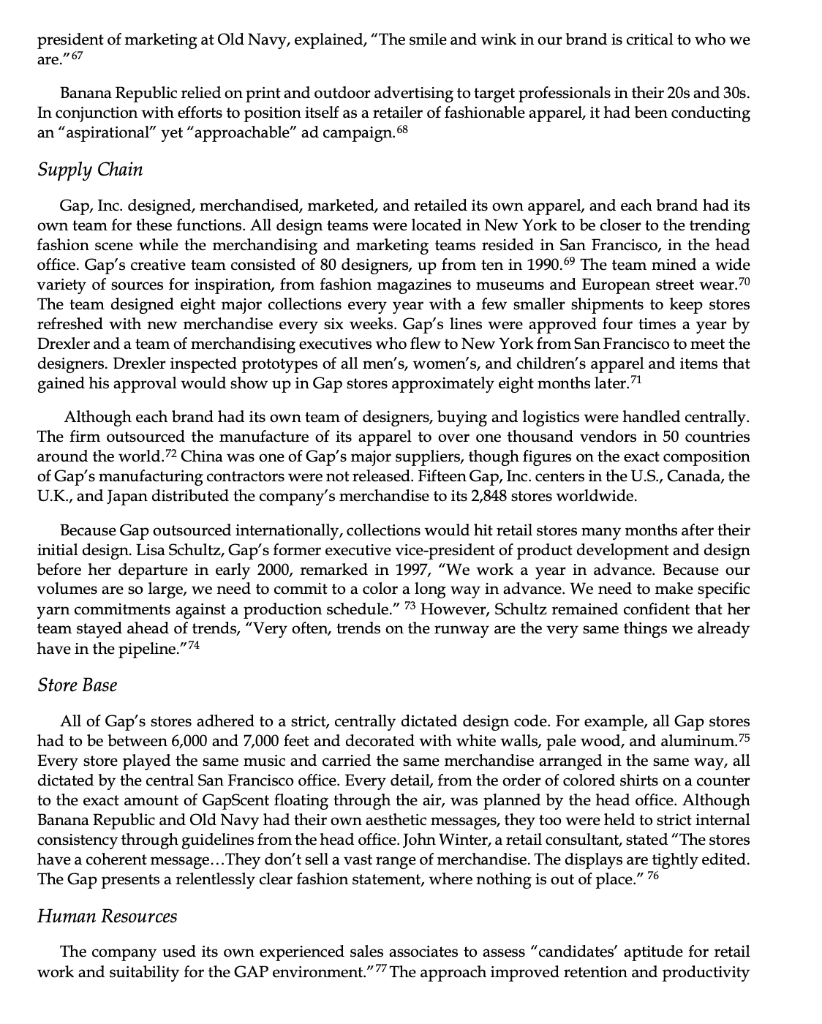 to reach sales of $13.6 billion in 2000 (see Exhibit 1). Gap