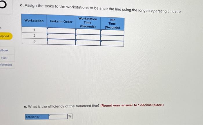 show that 60 units per hour should be produced. The tasks required,