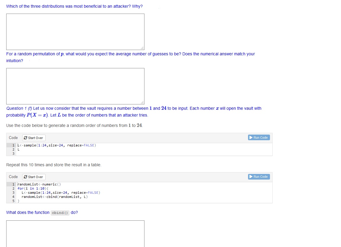 numbers between 0 and 1. Code Start Over Run Code 1 B