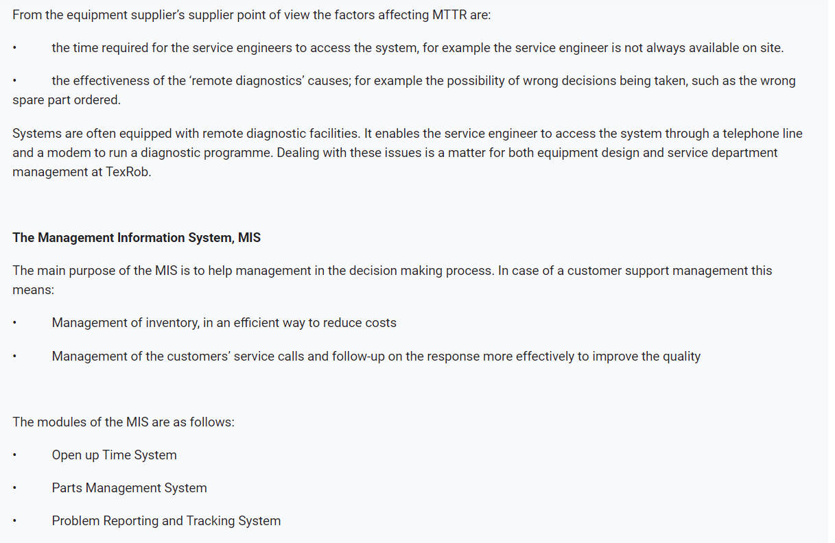 plans need to be put in place to ensure that their own