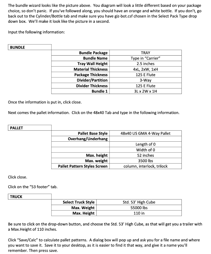 Please Answer 3, 4, 5, 6 and 7. The bundle wizard looks