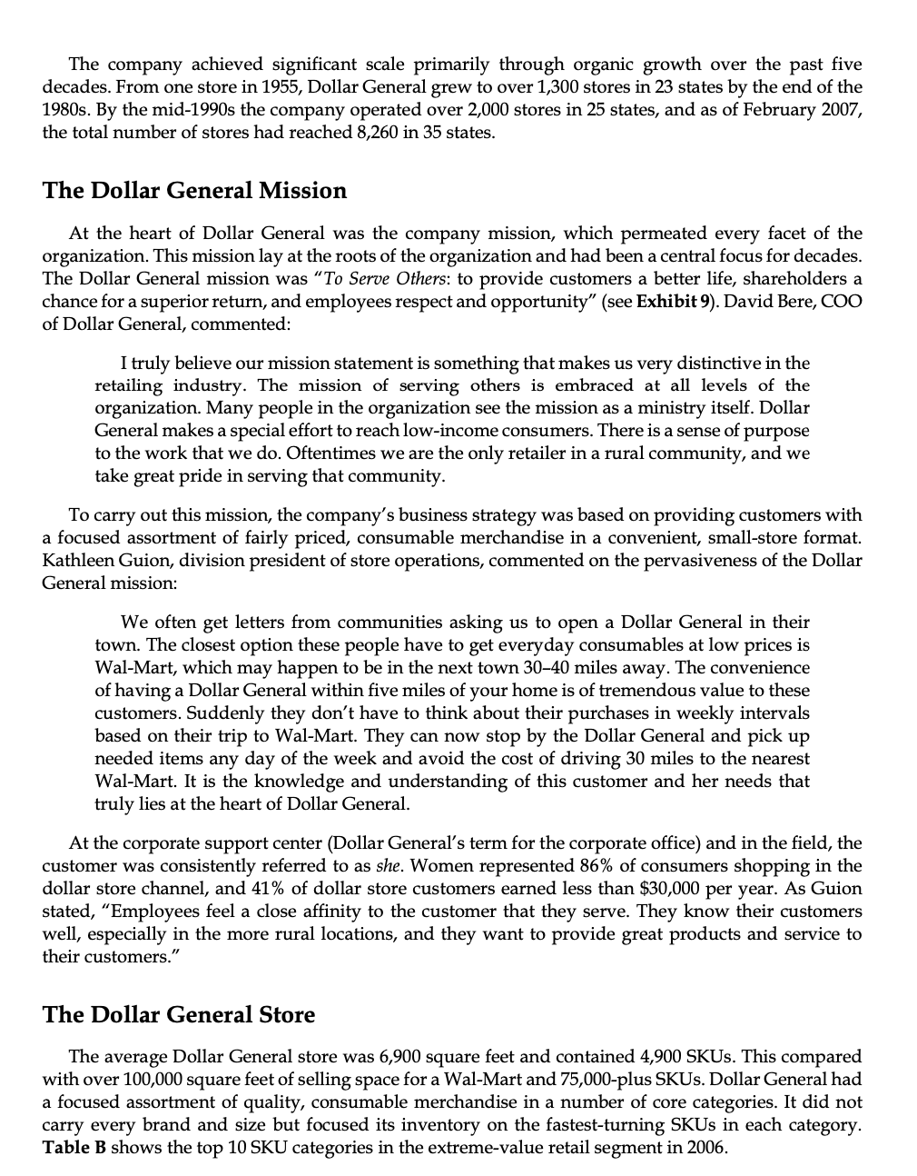 CEO, Dollar General Walking through the home cleaning aisle of a Dollar