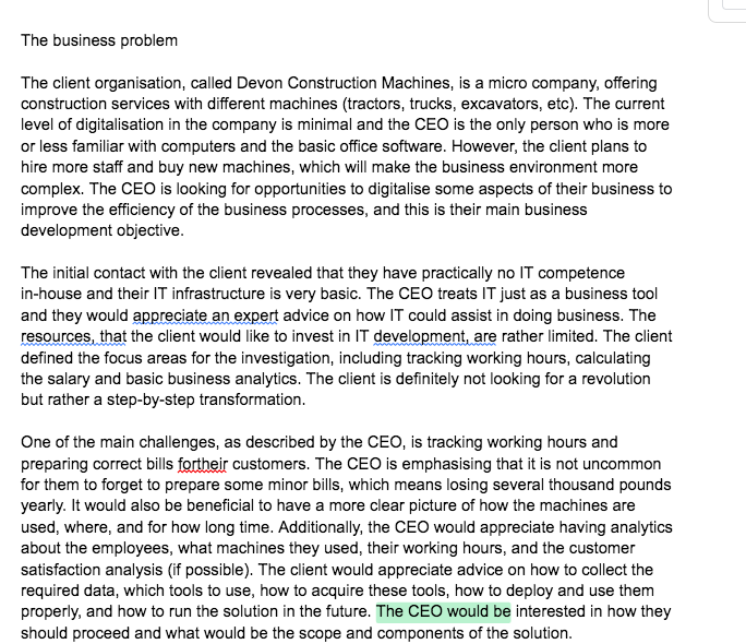  Please kindly complete my business analysis assignment: Business Analysis is the