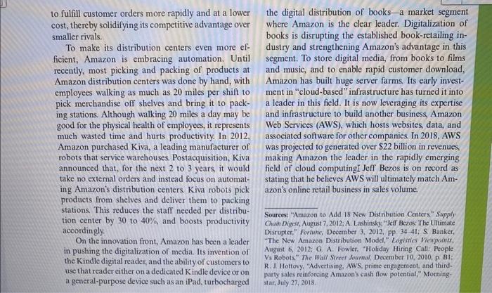 think that Amazon has any rare and pursued to boost its efficiency?