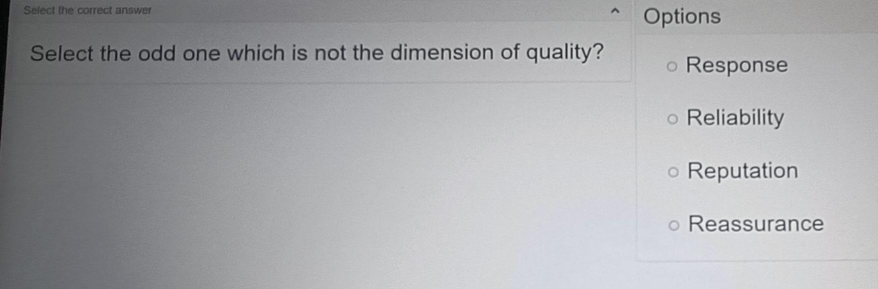  Select the correct answer Select the odd one which is not