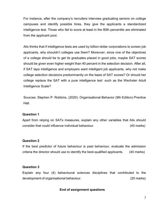 director at a small highly selective New England college. She has a