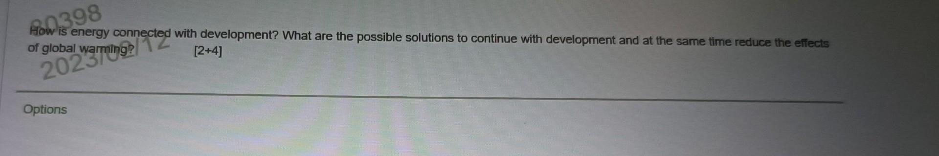 ans pl. How is energy connected with development? What are the