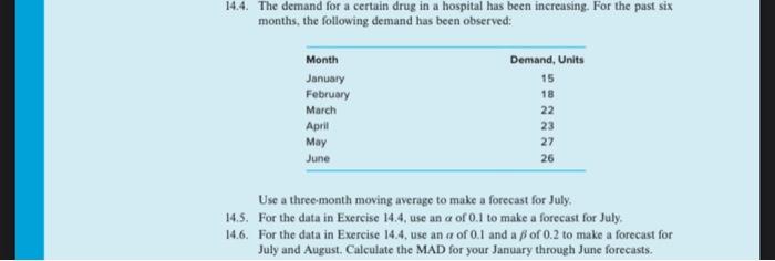 need help with 14.4 and 14.5 please help 14.4. The demand for