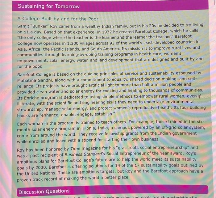 please read text below and answer the question below. 250 words each