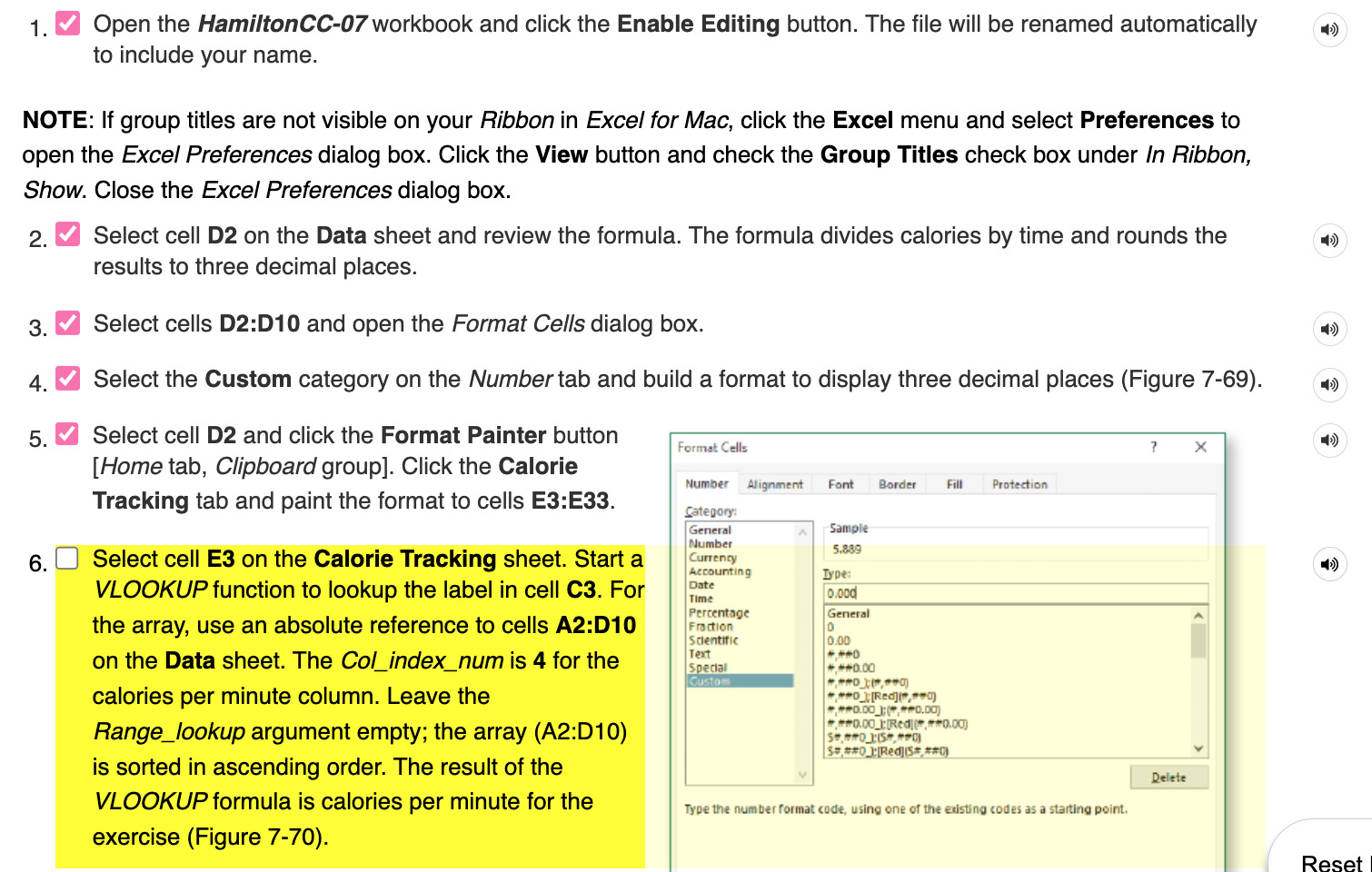 PLEASE HELP ME STEP BY STEP: Select cell E3 on the Calorie