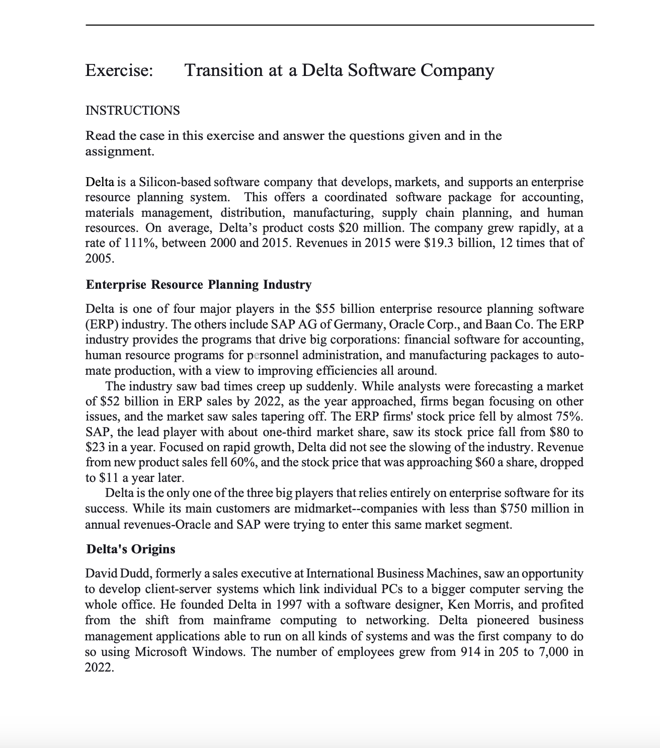 companies supported Delta's growth. In 1996, Delta acquired Red Pepper Software, a