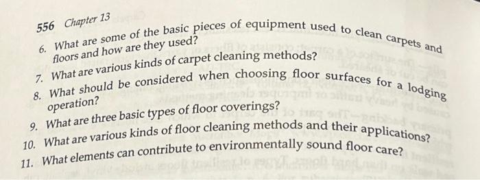  556 Chapter 13 6. What are some of the basic pieces