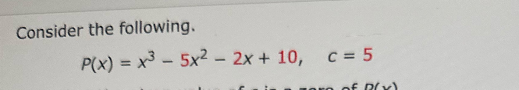 Find all zeros Px \f