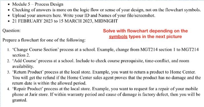  - Module 5 - Process Design - Checking of answers is