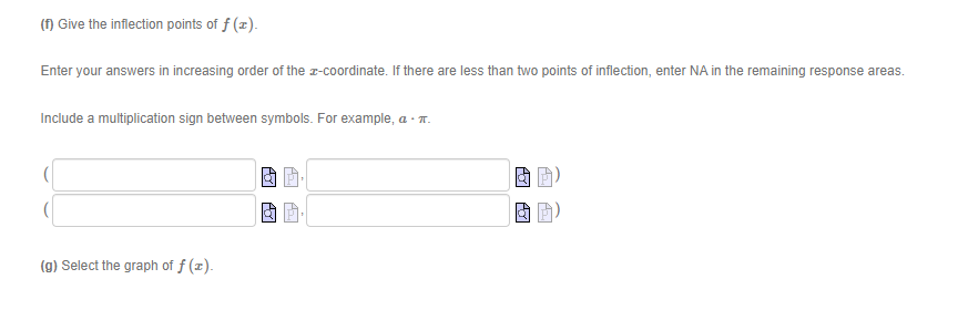 domain of f (I). Note: Use the letter U for union. To